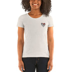 S&B Short Sleeve Heart Broke Heart T-shirt For Women - Women's T-Shirts & Shirts - British D'sire