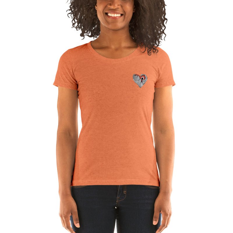 S&B Short Sleeve Heart Broke Heart T-shirt For Women - Women's T-Shirts & Shirts - British D'sire