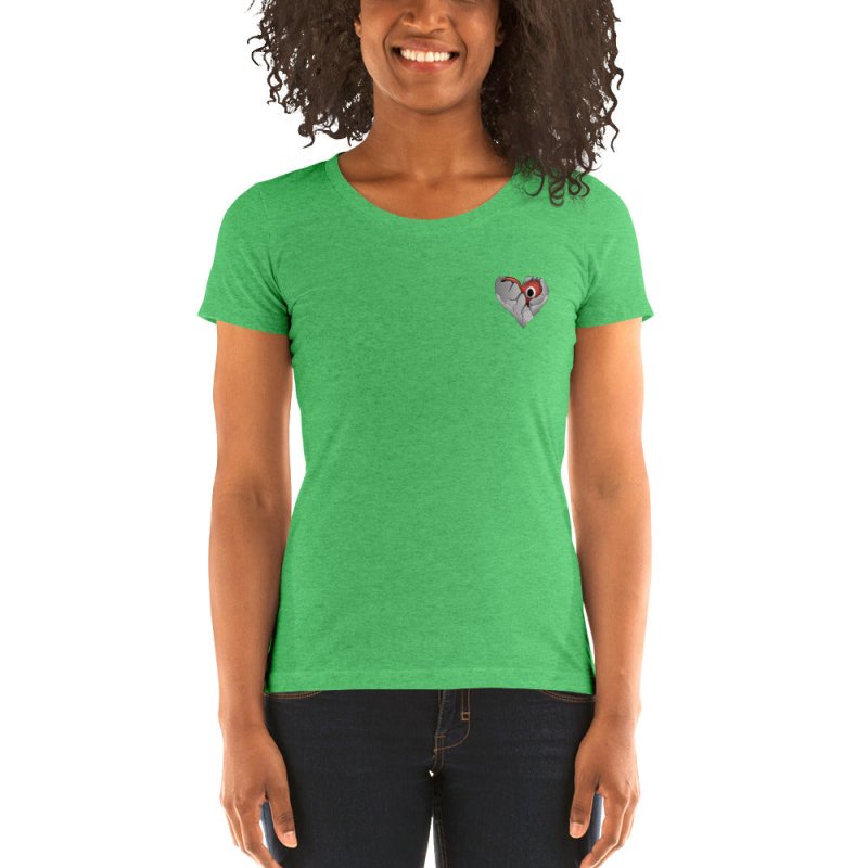 S&B Short Sleeve Heart Broke Heart T-shirt For Women - Women's T-Shirts & Shirts - British D'sire