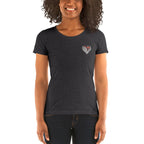 S&B Short Sleeve Heart Broke Heart T-shirt For Women - Women's T-Shirts & Shirts - British D'sire