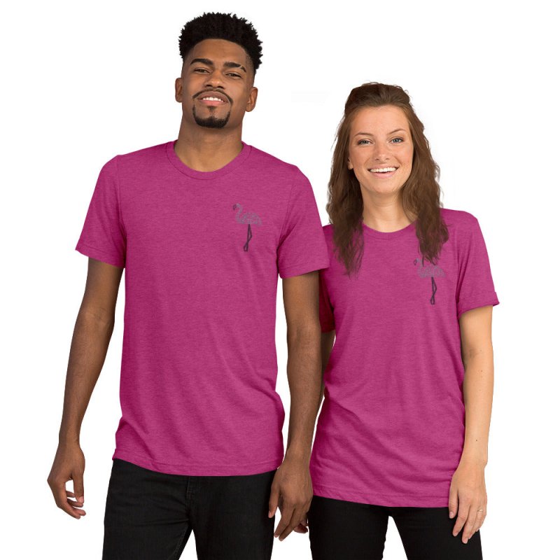 S&B Unisex Flamingo Short Sleeve T-shirt - Men's T-Shirts & Shirts - British D'sire