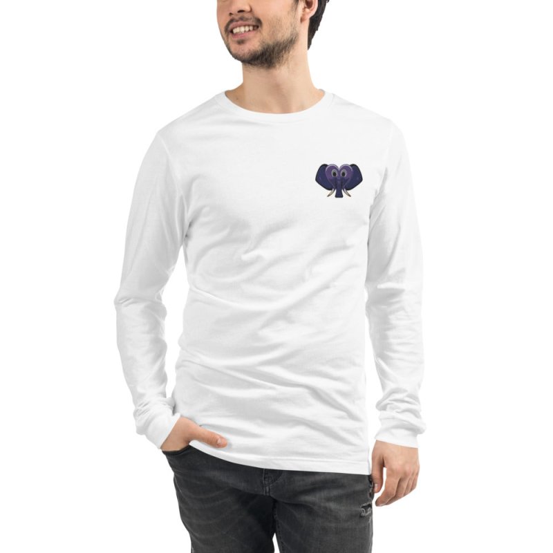 S&B Unisex Long Sleeve Elephant Heart T-shirt - Men's T-Shirts & Shirts - British D'sire