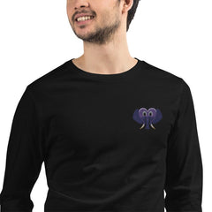 S&B Unisex Long Sleeve Elephant Heart T-shirt - Men's T-Shirts & Shirts - British D'sire