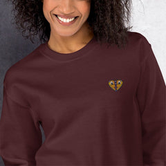 S&B Unisex Round Neck Butterfly Heart Sweatshirt - Women's Hoodies & Sweatshirts - British D'sire