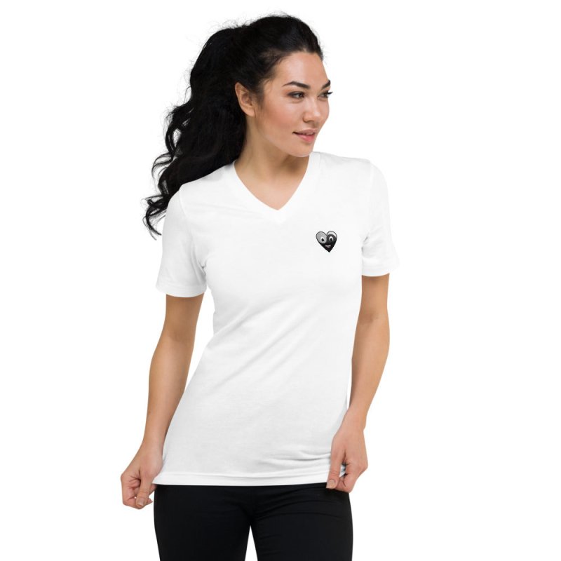 S&B Unisex Short Sleeves and V-Neck Zen Heart T-shirt - Women's T-Shirts & Shirts - British D'sire