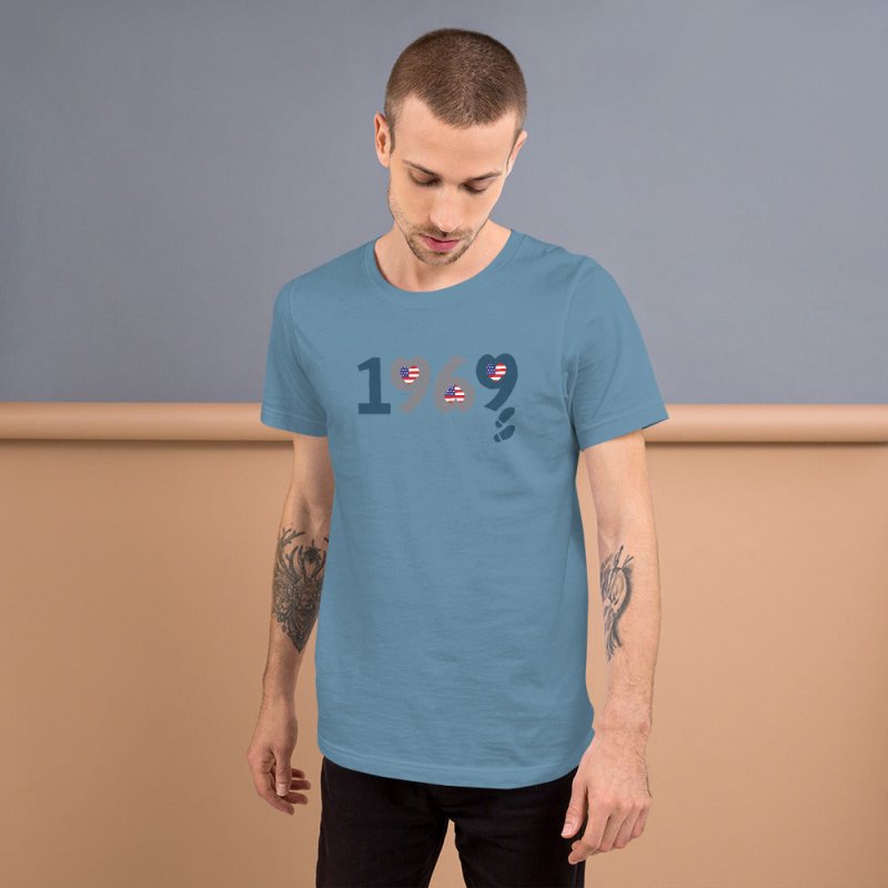 S&B Unisex Stepmoon Short Sleeve T-shirt - Men's T-Shirts & Shirts - British D'sire