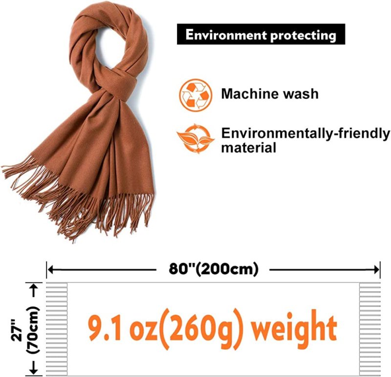 Scarves for Women Pashmina Shawl Wrap Wedding Party Blanket Girls Large Soft Scarves - Women's Accessories - British D'sire