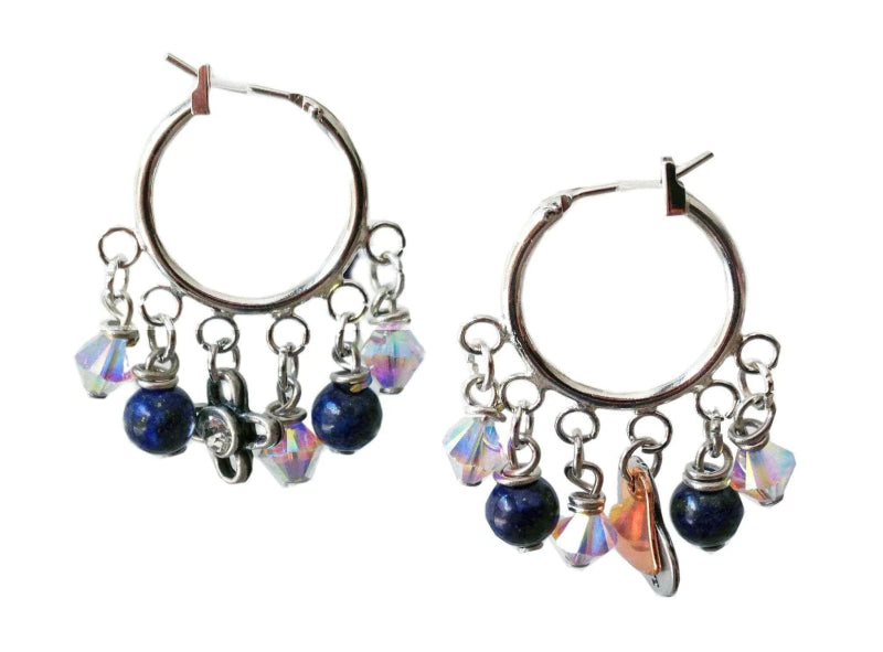 Secret Side Lapislazzuli - Earrings - Orecchini - Earrings - British D'sire