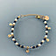 Shell Bracelet | Women's Bracelet Howlite Beads | Navy Blue | Shells and 24K Gold Plated Heishi Beads - Bracelet - British D'sire