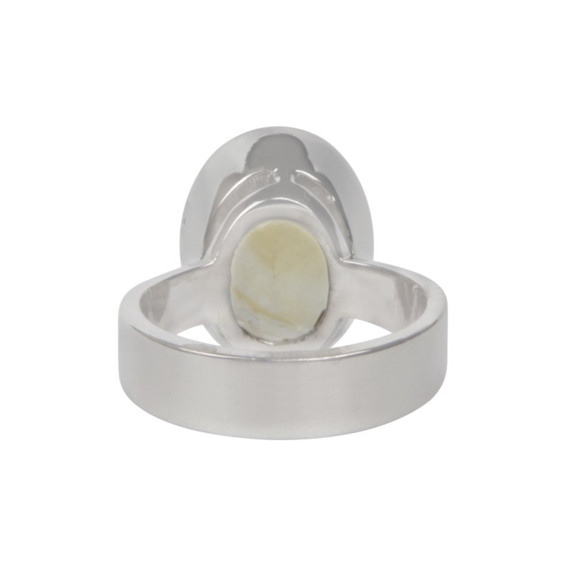 Shiny Faceted Chunky Citrine Solitaire Ring on a Handmade Split Bazel Setting - Rings - British D'sire