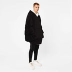 Sienna Hooded Blanket with Ultra Soft Sherpa Lining Warm Cosy Blanket Oversized Thermal Throw Hoodie - British D'sire