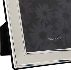 Silver Plated Plain Satin Photo Frame - Fits Photo Size 4"X6" (10X15Cm) - Housings & Frames - British D'sire