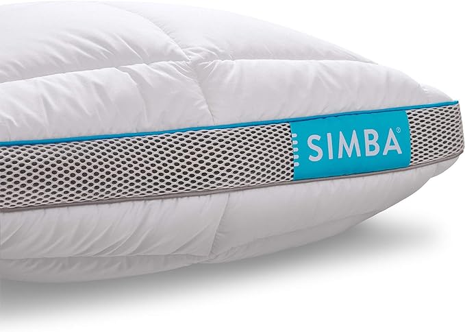 Simba Hybrid® Pillow, with Temperature regulating Stratos technology & Customisable height (45 x 70cm) - British D'sire