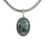 Simple Sterling Silver Seraphinite Pendant - Necklaces & Pendants - British D'sire