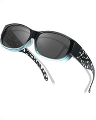 SIPHEW Fit Over Sunglasses Polarised Over Glasses Sunglasses Womens UV400 Protection - British D'sire