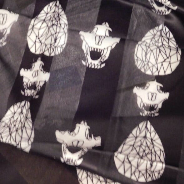 Skull Diamond Scarf - Womens Scarves & Masks - British D'sire