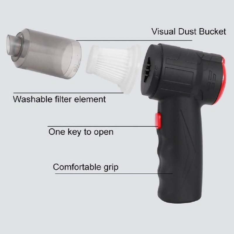 Small Car Blowing And Suction Dual-Purpose Vacuum Cleaner Wired Model 13000pa - Vacuum Cleaner - British D'sire