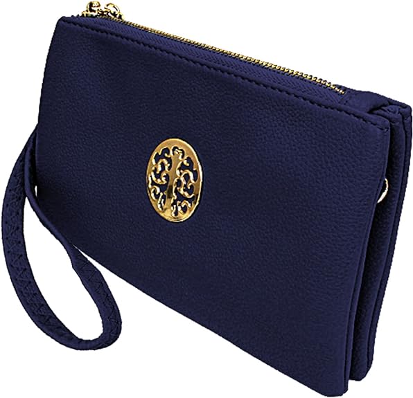 Small Clutch Bags with Wristlet and Long Adjustable Strap | Packaged With Elegant Tiana Marie Dust bag Secondary image