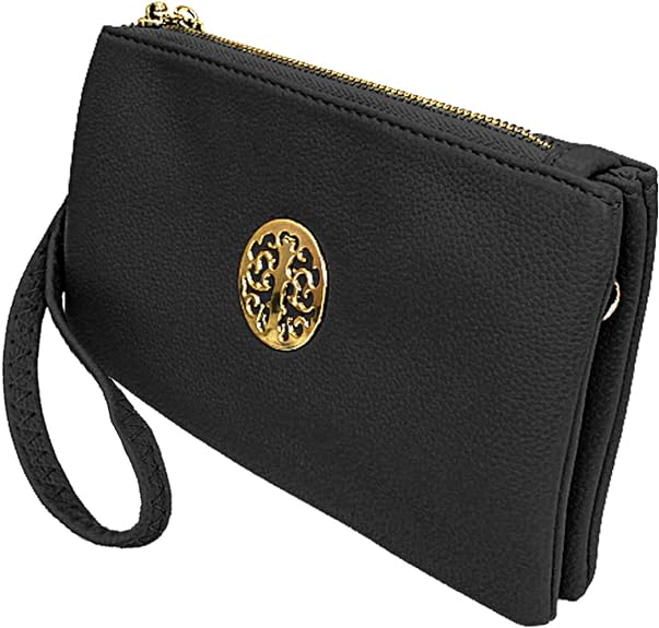 Small Clutch Bags with Wristlet and Long Adjustable Strap | Packaged With Elegant Tiana Marie Dust bag - Women's Wallets - British D'sire Main image