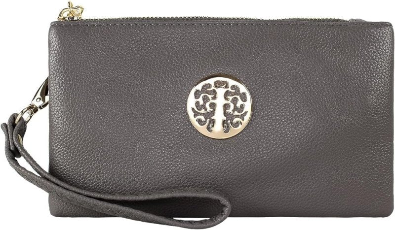 Small Clutch Bags with Wristlet and Long Adjustable Strap | Packaged With Elegant Tiana Marie Dust bag - Women's Wallets - British D'sire