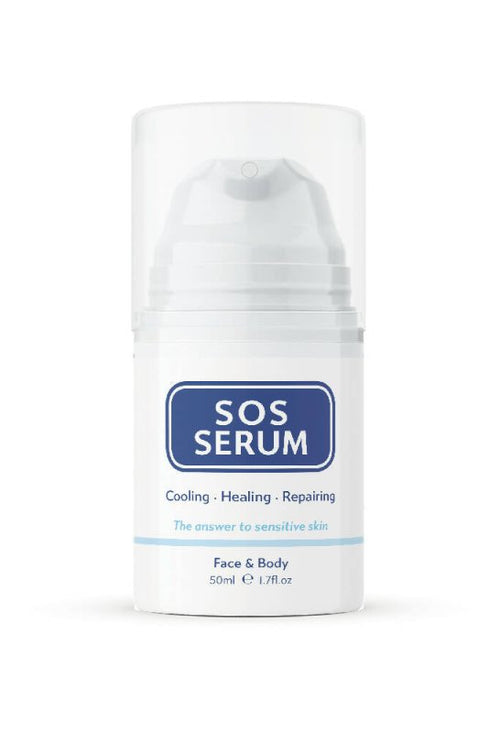 SOS Cooling & Hydrating Oil-Free Serum 50ml | Lightweight Hydrating Serum for Oily & Sensitive Skin | Aloe Vera, Cucumber & Vitamin E for Soothing, Moisturizing Skin