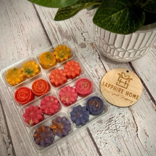 Sapphire Soy Wax Melt Flower Selection Box