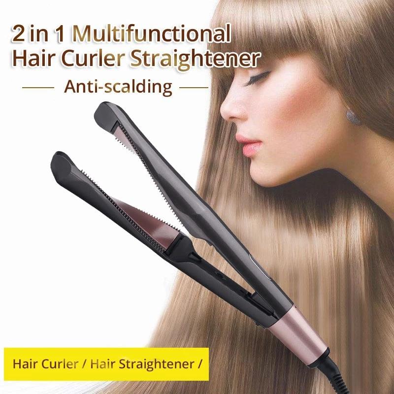 Spiral Twisted Hair Straightener, Automatic Curling Iron, Wave Electric Heating Hairdressing Temperature Control Splint - Hair Care & Styling - British D'sire