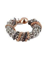 Statement Cuff Bracelet with Crystals - Necklaces - British D'sire