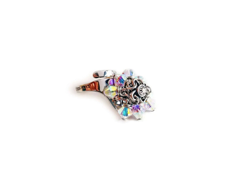Statement ring made with Crystallized Swarovski elements - Rings - British D'sire