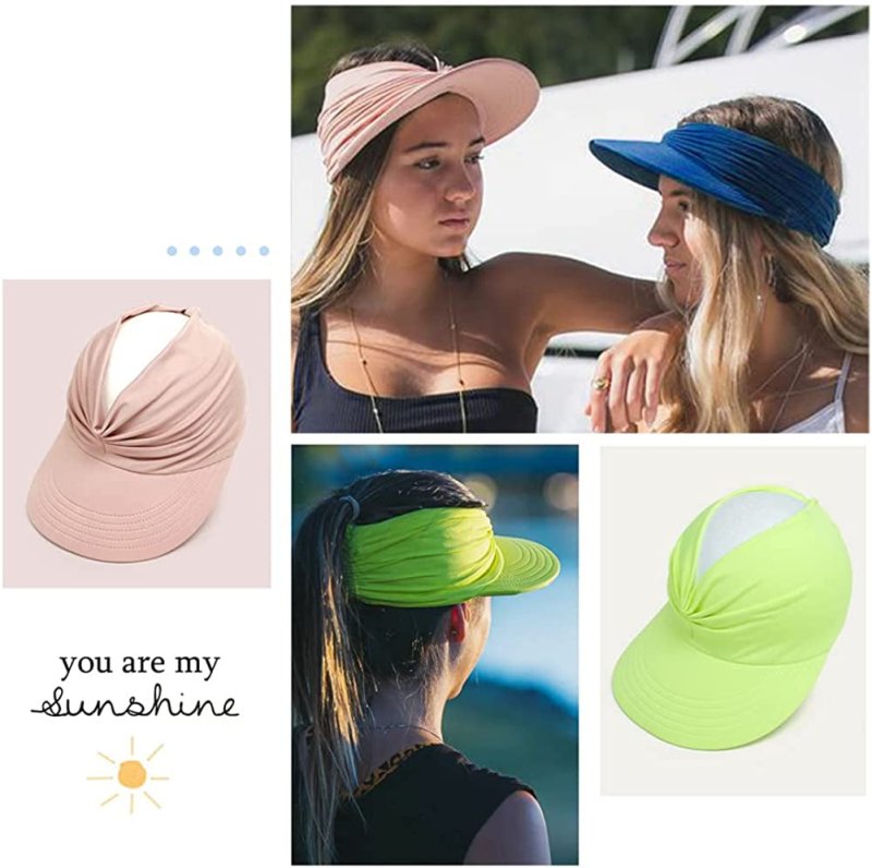 Sun Hats for Women Wide Brim Visor UV Protection Summer Beach Hat for Women Foldable Golf Hats - Womens Headwear - British D'sire
