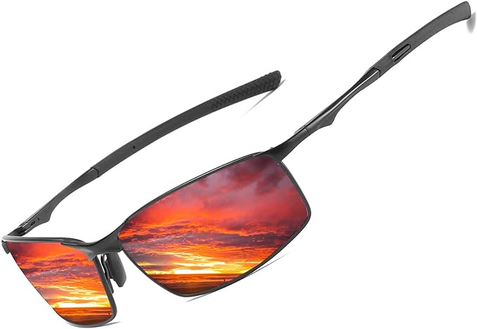 Sunglasses Mens Womens Polarised Sunglasses UV Protection Sunglasses metal frame Ultra Light for Driving Travel Fishing Running Outdoor Eyewear Sun glasses - British D'sire