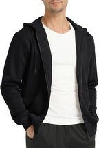 TACVASEN Men's Fleece Hoodies Zip Up Sherpa Lined Jackets Long Sleeve Sweatshirts Winter Warm Coats with Pockets - British D'sire