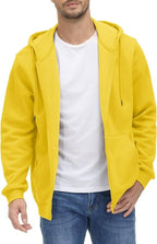 TACVASEN Men's Fleece Hoodies Zip Up Sherpa Lined Jackets Long Sleeve Sweatshirts Winter Warm Coats with Pockets - British D'sire