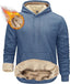 TACVASEN Men's Hoodie Sherpa Fleece Hoodies Sweatshirt Winter Warm Hooded Pullover with Kangaroo Pocket - British D'sire