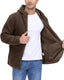 TACVASEN Men's Jacket Thick Fleece Jacket Full Zip Winter Hoodie Warm Work Jacket Windproof Hooded Jacket with Pockets - British D'sire