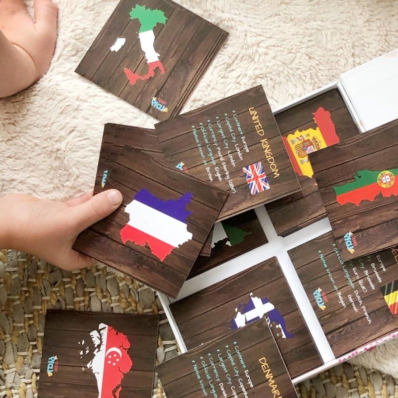 Teddo Play Countries, Cities, Flags, Borders & More (40+ Popular Countries of the World Set) - Learning & Education - British D'sire