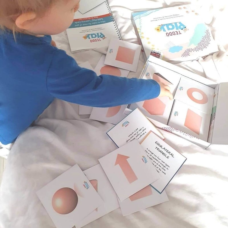 Teddo Play More Than Just Shapes! (34 2D and 3D Shapes Learning Cards) - Learning & Education - British D'sire