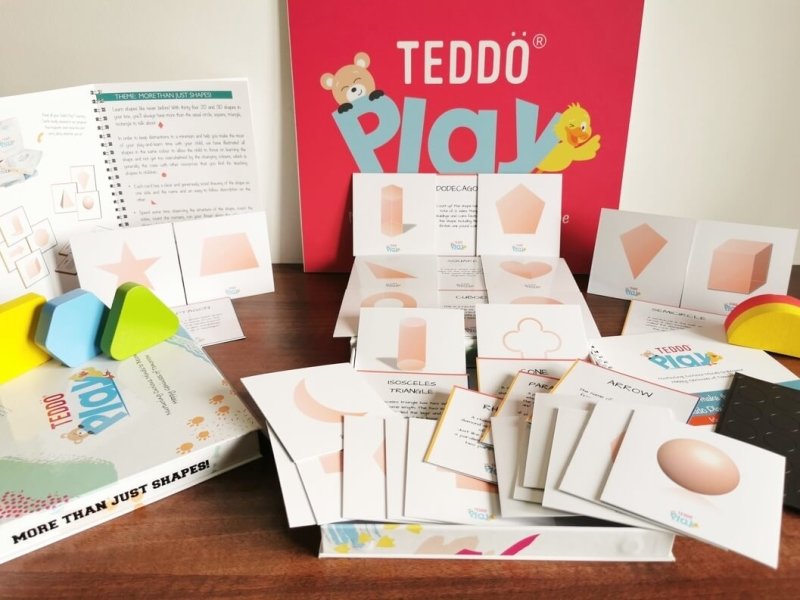 Teddo Play More Than Just Shapes! (34 2D and 3D Shapes Learning Cards) - Learning & Education - British D'sire