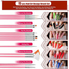 Teenitor Nail Art Kit with Nail Glitter, Nail Art Brushes & Nail Sticker for Gel Nails Art, Nail Gems Nail Accessories Tool for Teenage Girls, Nail Art Pens Nail Dotting Tool for Beginners - British D'sire