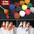 Teenitor Nail Art Kit with Nail Glitter, Nail Art Brushes & Nail Sticker for Gel Nails Art, Nail Gems Nail Accessories Tool for Teenage Girls, Nail Art Pens Nail Dotting Tool for Beginners - British D'sire