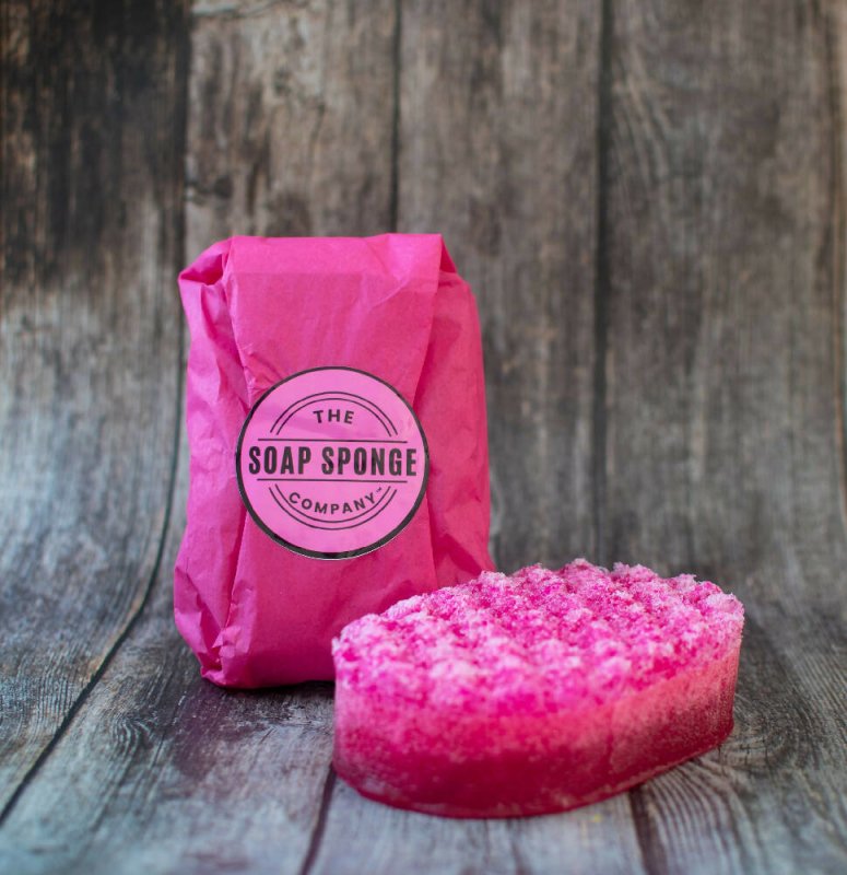 The Soap Sponge Company Coconut Exfoliating Soap Filled Sponge - Bath & Shower - British D'sire