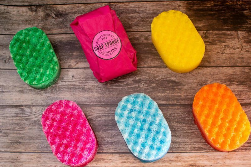 The Soap Sponge Company Mango Exfoliating Soap Sponge - Bath & Shower - British D'sire