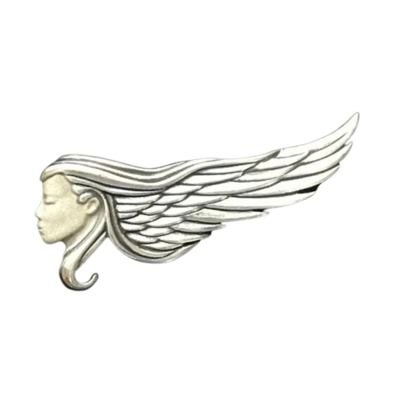 Timeless Classics Winged Face Brooch - Brooms & Brushes - British D'sire