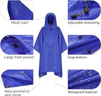TOMSHOO Rain Poncho, Raincoat, Waterproof Camping Tent | Tarpaulin | 3-in-1 Multifunctional rain Cover for Hunting |Camping | Hiking and Cycling - British D'sire