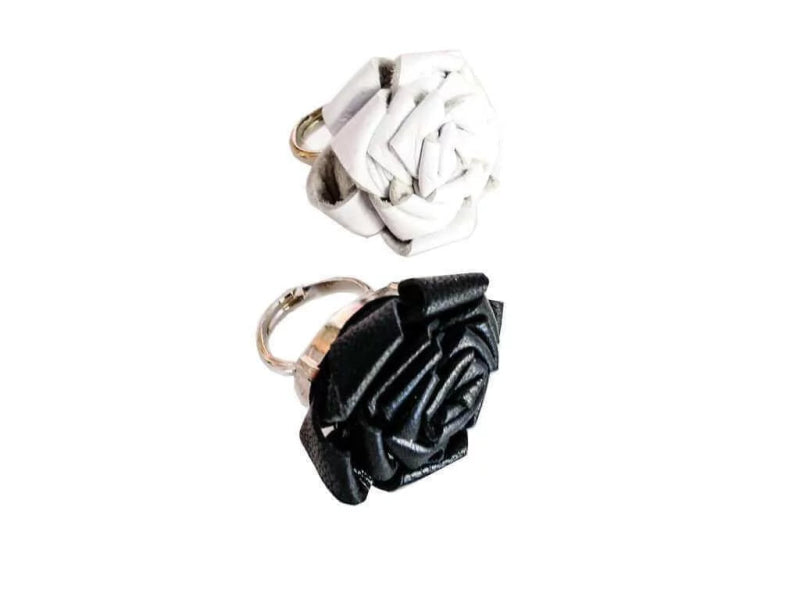True Leather Rose Rings - Rings - British D'sire