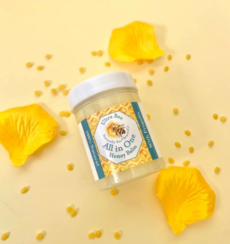 Ultra Bee Health 100% Natural All in One Honey Balm Multi functional Moisturiser - 200ml - Body Care - British D'sire