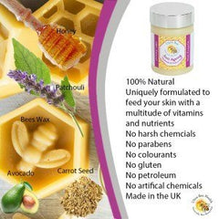 Ultra Bee Health 100% Natural Anti Ageing Moisturiser Honey, Patchouli, Carrot Seed 100ml - Body Care - British D'sire