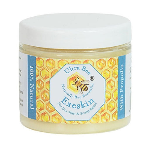 Ultra Bee Exeskin - 100% Natural Dry Skin and Scalp Balm | Scalp and Skin Balm for Dryness | Dry Skin and Scalp Treatment Balm | Moisturizing Balm