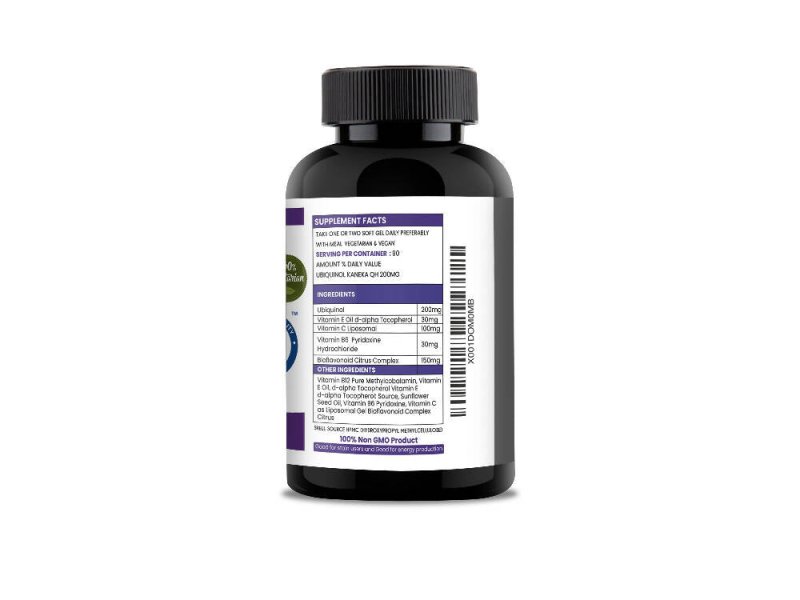 Vegetarian Ubiquinol – Kaneka QH® 200MG Pure Encapsulation High Potency (90 Softgels) Naturally Fermented Reduced Form of Co Q10 - Food supplement vitamin - British D'sire