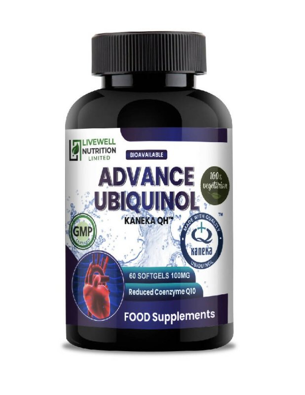 Vegetarian Ubiquinol – Kaneka QH® (60 Softgels) Naturally Fermented Reduced Form of Co Q10 - Supplement - British D'sire